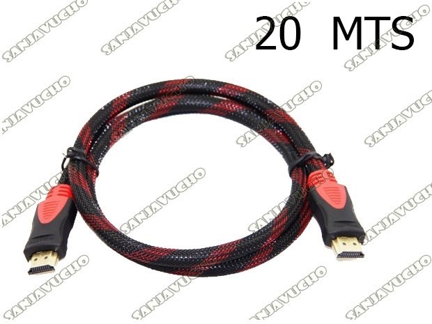 -+ CABLE HDMI 20 MTS MALLADO CON FILTRO